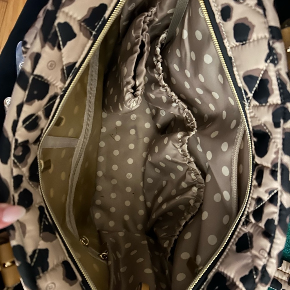 NWOT Twelvelittle Leopard Carry Love 3.0 Diaper Bag - Picture 4 of 13